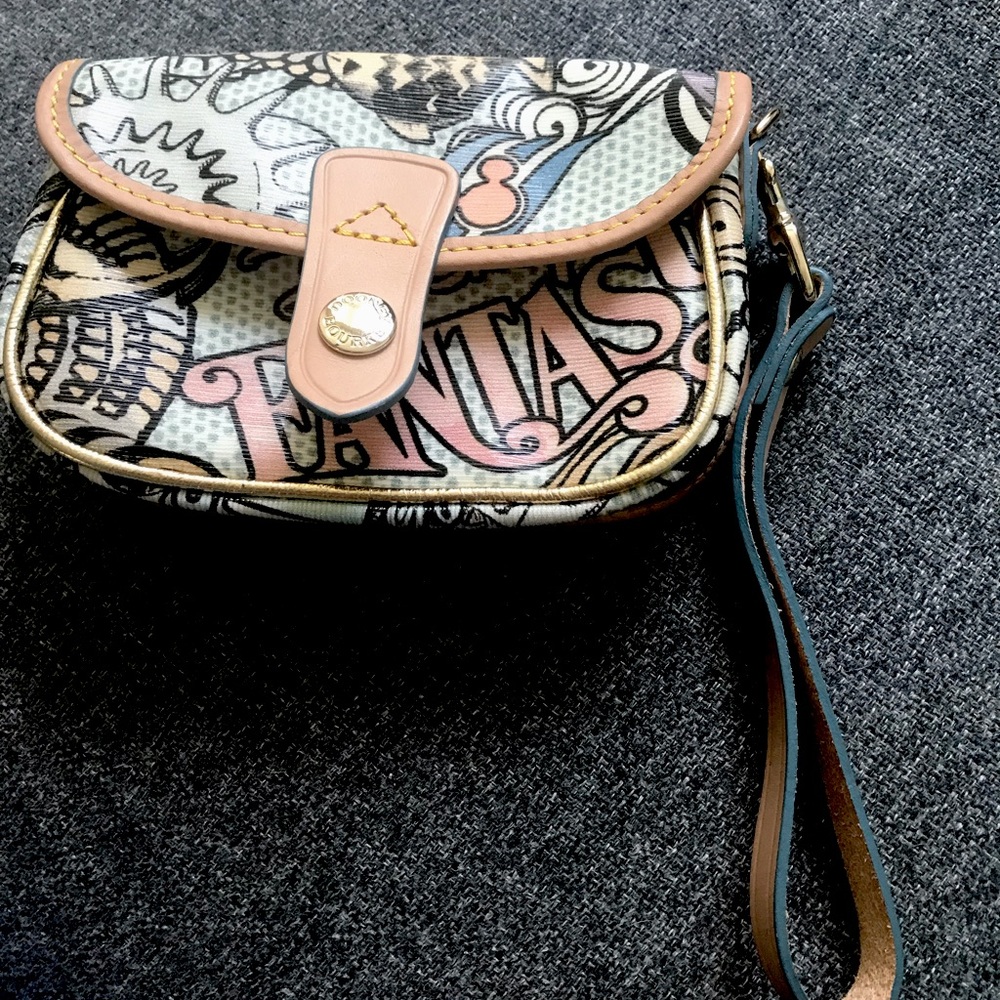 Disney Cruise Line DCL Fantasy Dooney & Bourke wristlet clutch - retired! New